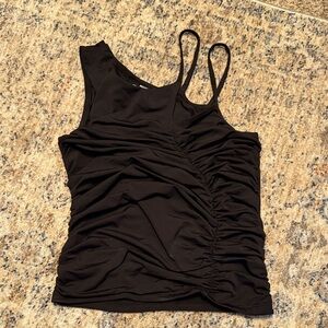 H&M Black Ruched Tank Top